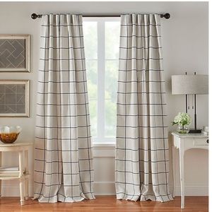 Elrene Brighton 84-Inch Rod Pocket Window Curtain Panel in Indigo Single